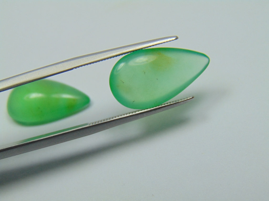 11.75ct Chrysoprase Cabochon 18x10mm