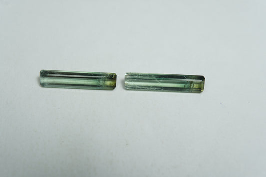 3.18ct Tourmaline bicolor 17x3.5mm / 16x3.5mm