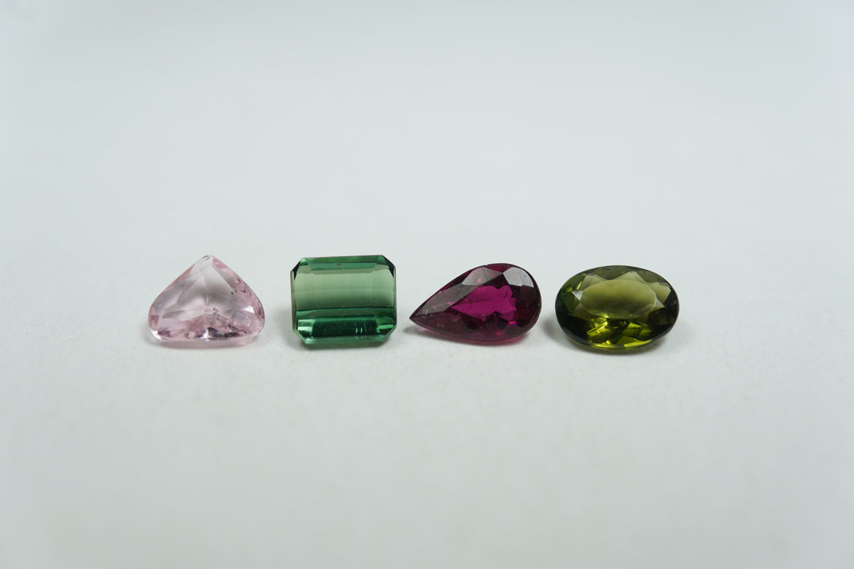 2ct Tourmaline mix 6.5x4mm / 6x4.5mm / 5.5x5mm / 5x4mm
