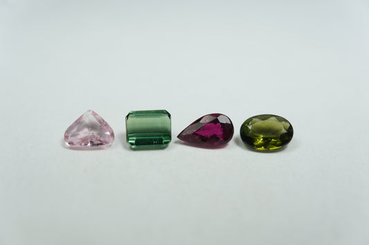 2ct Tourmaline mix 6.5x4mm / 6x4.5mm / 5.5x5mm / 5x4mm