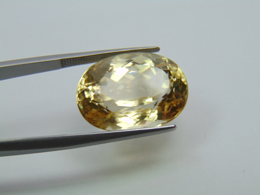 24.50ct Kunzite Yellow 20x15mm