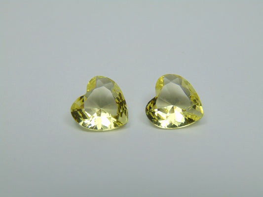 5.48ct Green Gold Pair 9mm