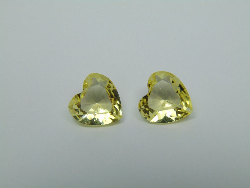 5.48ct Green Gold Pair 9mm