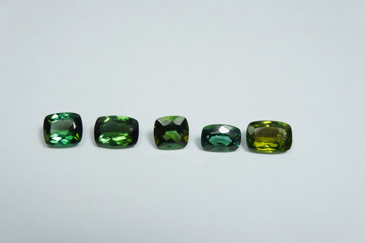 4.10ct Tourmaline 8x5mm / 7x5mm / 6.5x4.5mm / 6x5mm / 5.5mm