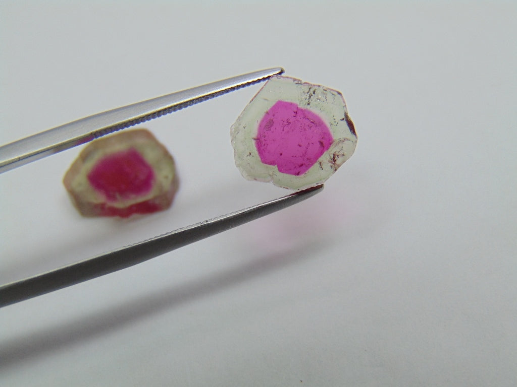 7.15ct Watermelon Tourmaline 13x11 11x10mm