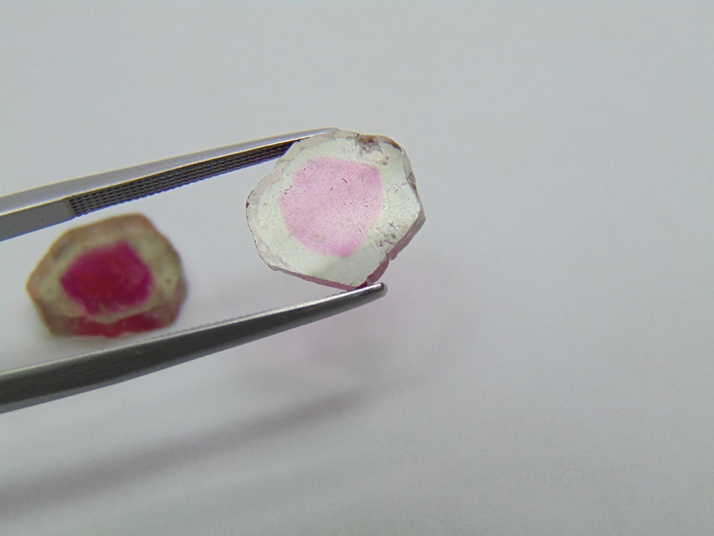 7.15ct Watermelon Tourmaline 13x11 11x10mm