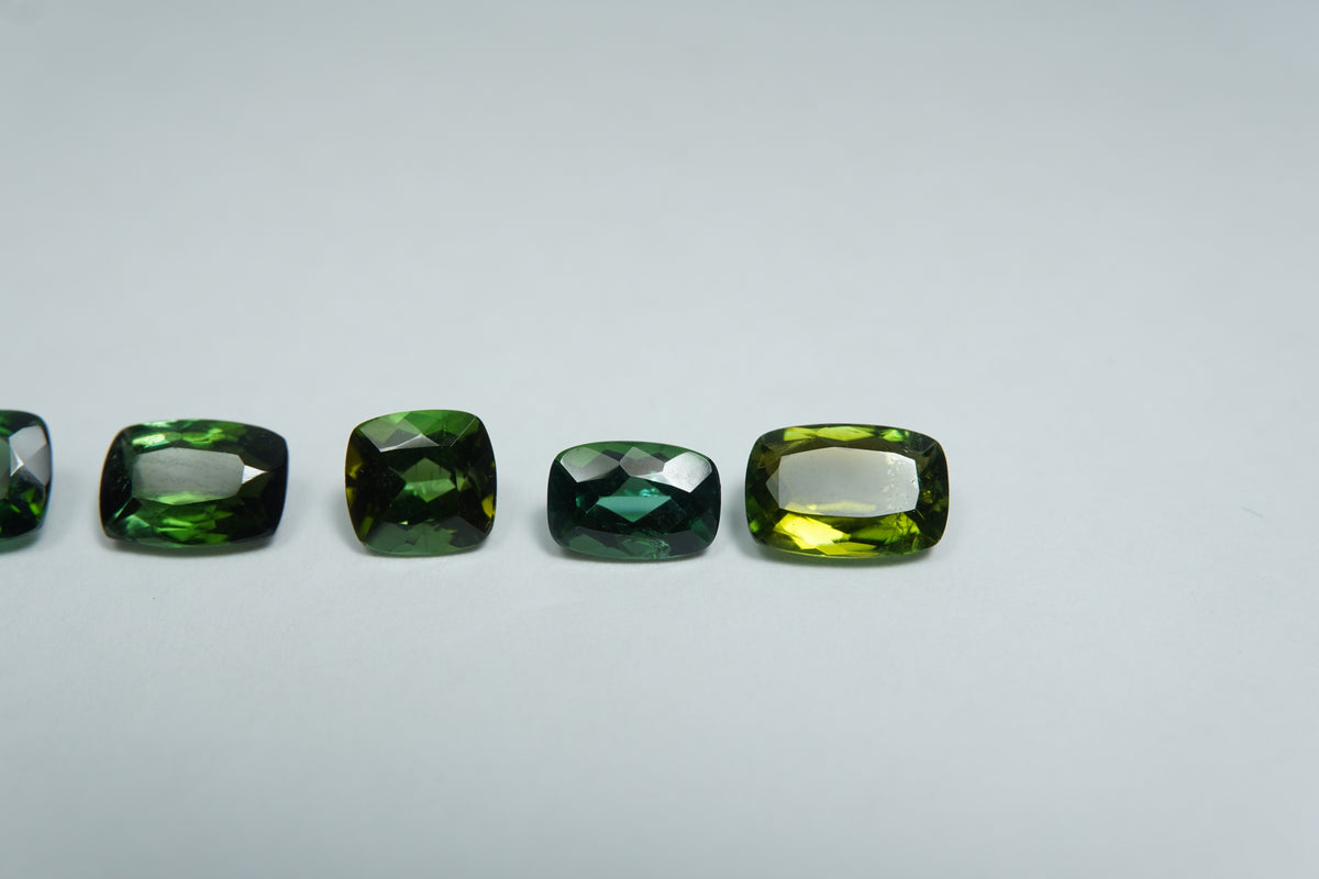 4.10ct Tourmaline 8x5mm / 7x5mm / 6.5x4.5mm / 6x5mm / 5.5mm