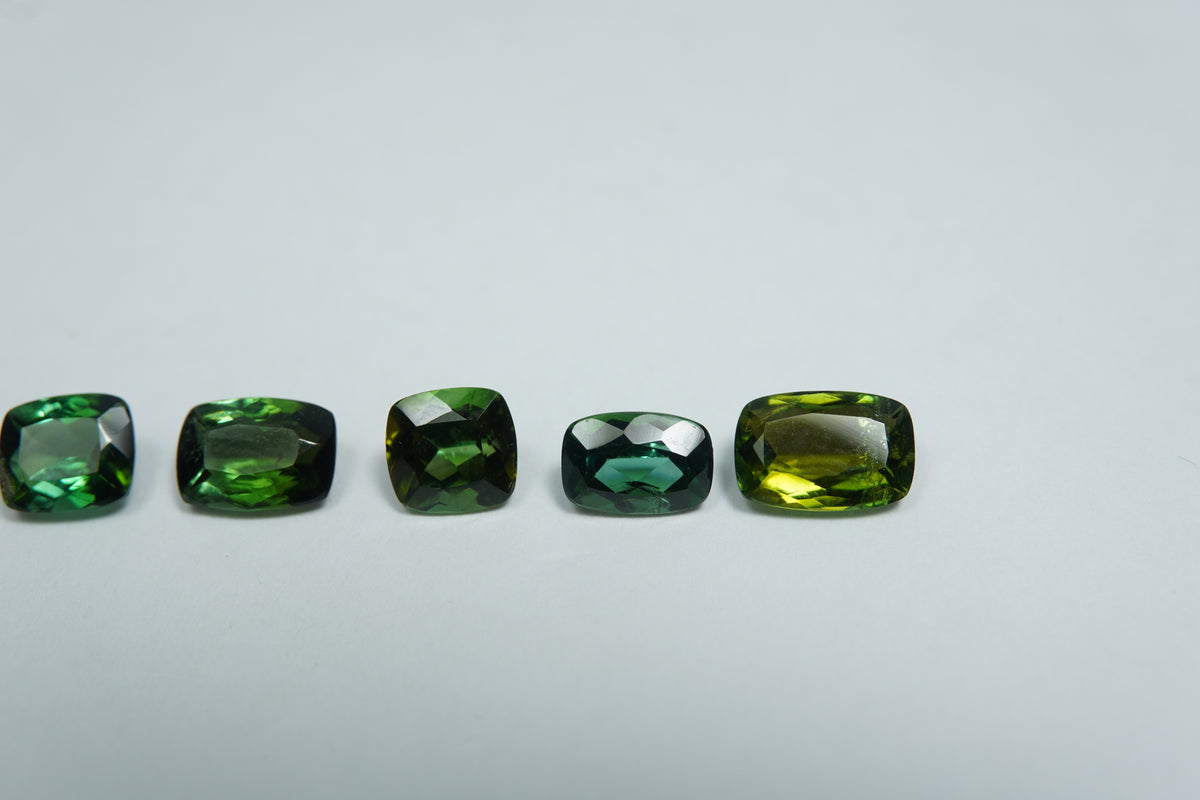 4.10ct Tourmaline 8x5mm / 7x5mm / 6.5x4.5mm / 6x5mm / 5.5mm