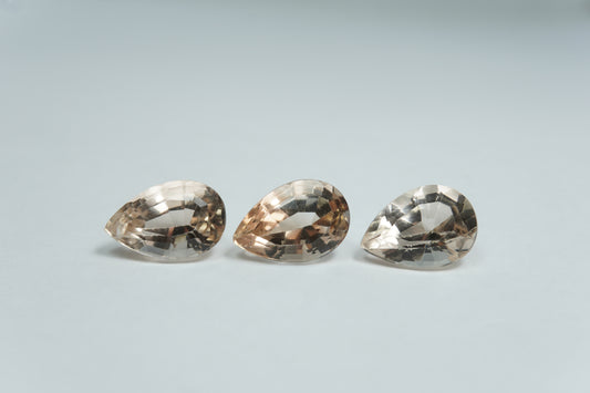 12.40ct Topaz 12x8mm / 12x8mm / 11.5x8mm