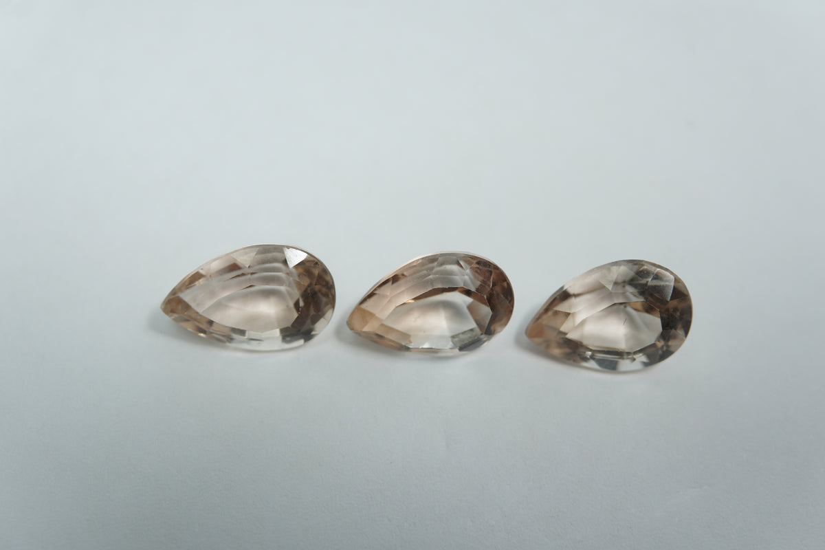 12.40ct Topaz 12x8mm / 12x8mm / 11.5x8mm