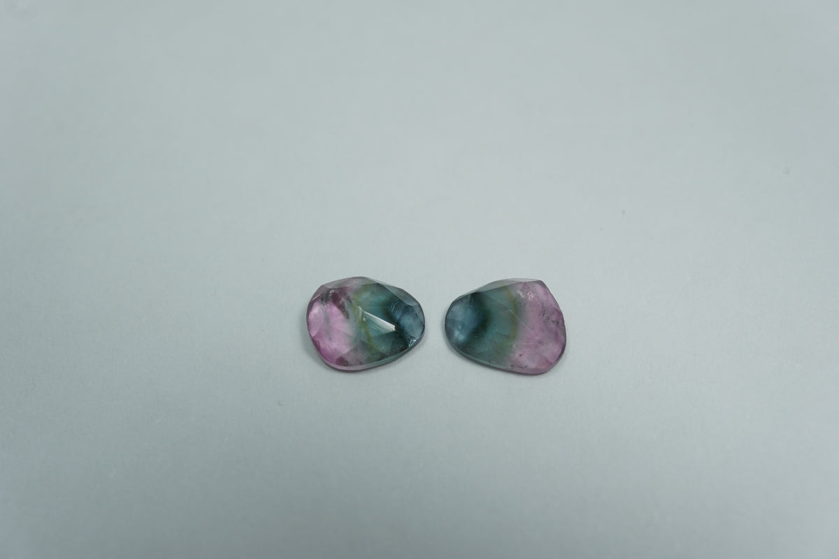 1.24ct Tourmaline bicolor 6x5mm
