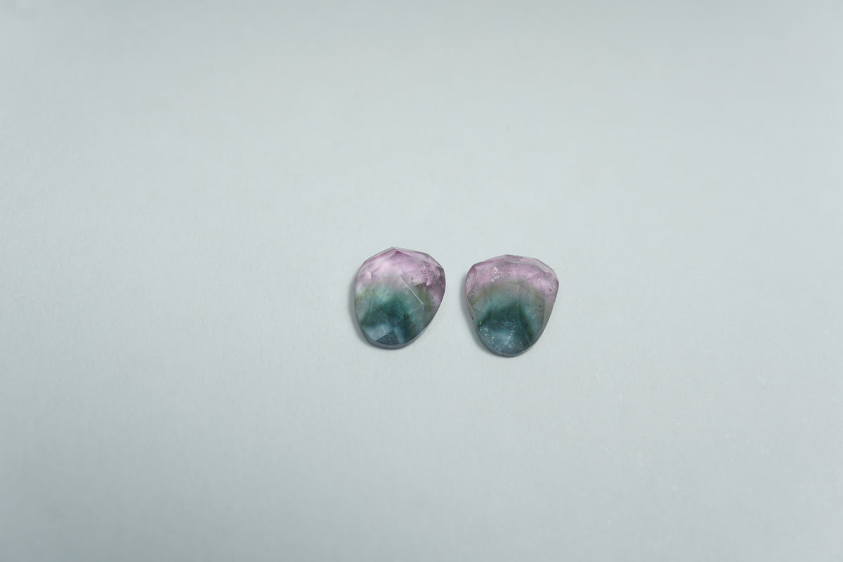 1.24ct Tourmaline bicolor 6x5mm