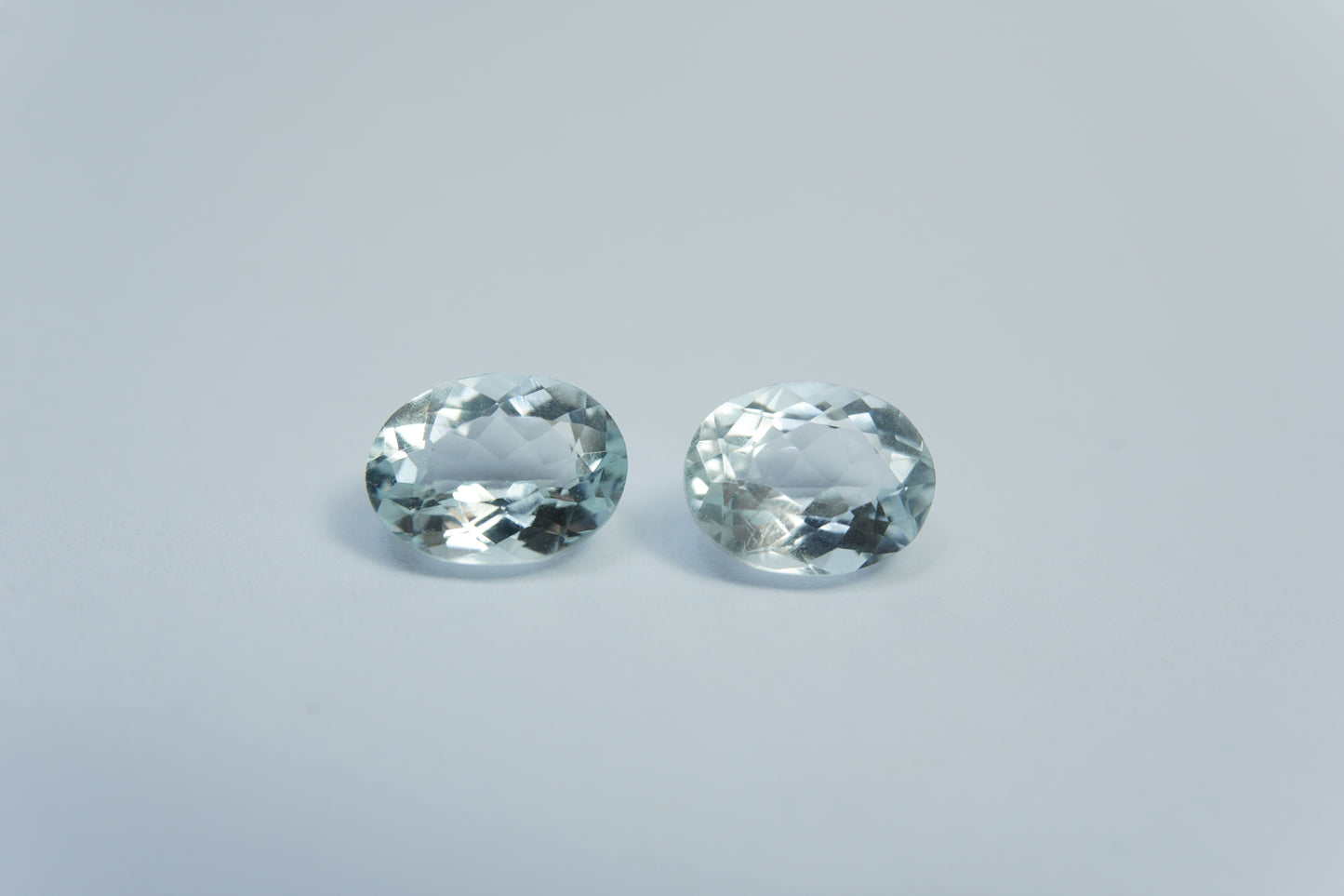 3.60ct Aquamarines 9x7mm