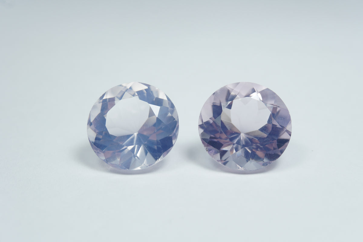 24ct Amethyst Lavender pair 15mm