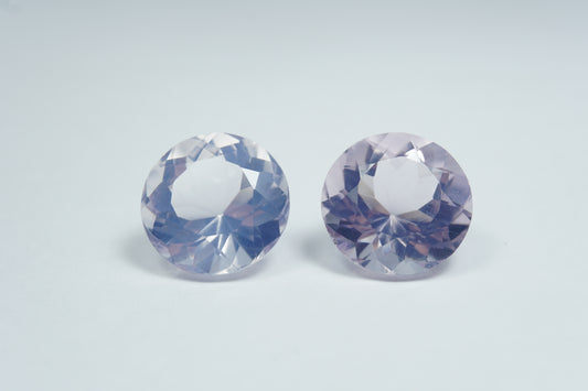 24ct Amethyst Lavender pair 15mm