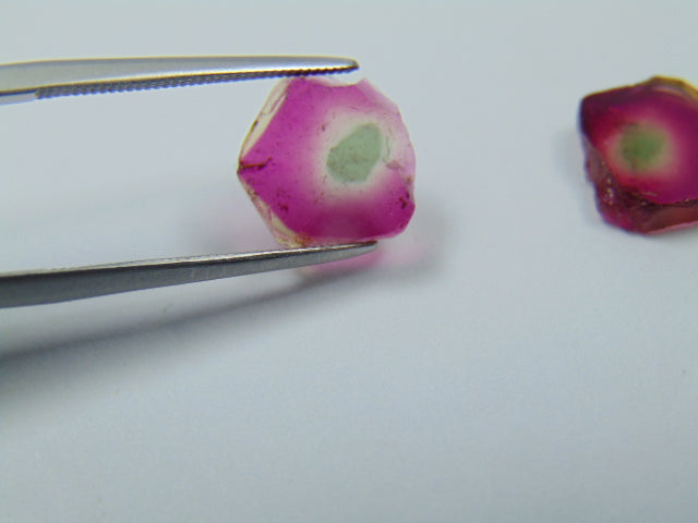 6.20ct Watermelon Tourmaline 12x10mm 11x10mm