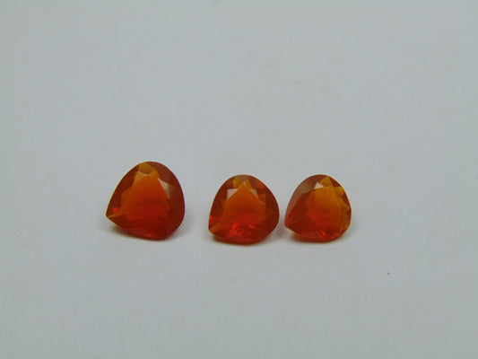 3.20ct Fire Opal 7mm 8mm 9mm