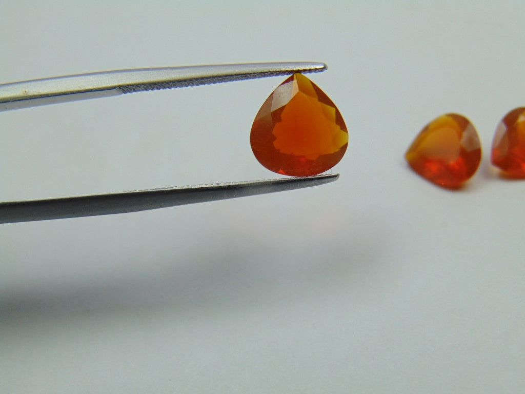 3.20ct Fire Opal 7mm 8mm 9mm