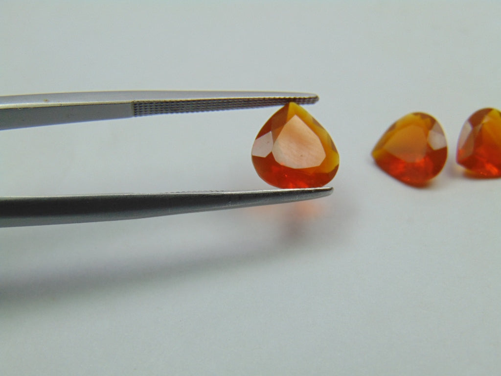 3.20ct Fire Opal 7mm 8mm 9mm