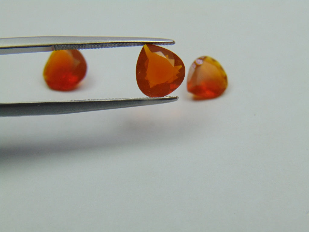 3.20ct Fire Opal 7mm 8mm 9mm