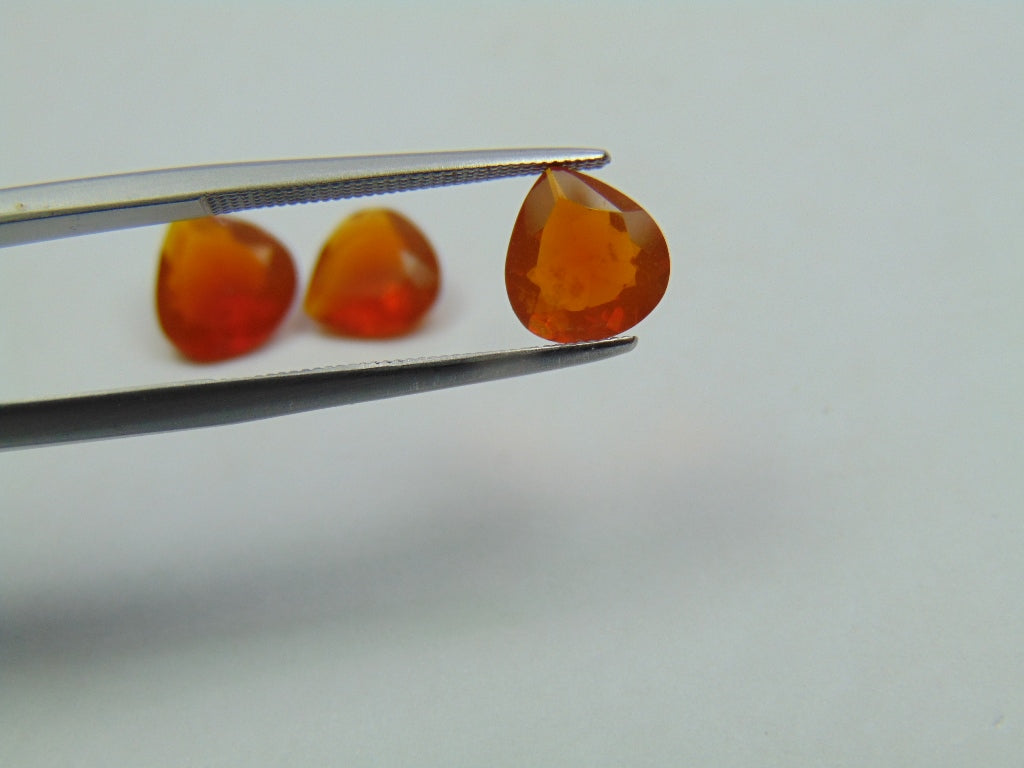 3.20ct Fire Opal 7mm 8mm 9mm