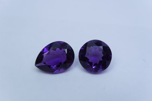 11.90ct Amethyst 15x11mm / 12mm