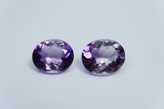 9.30ct Amethyst bicolor 12x10mm / 13x10.5mm