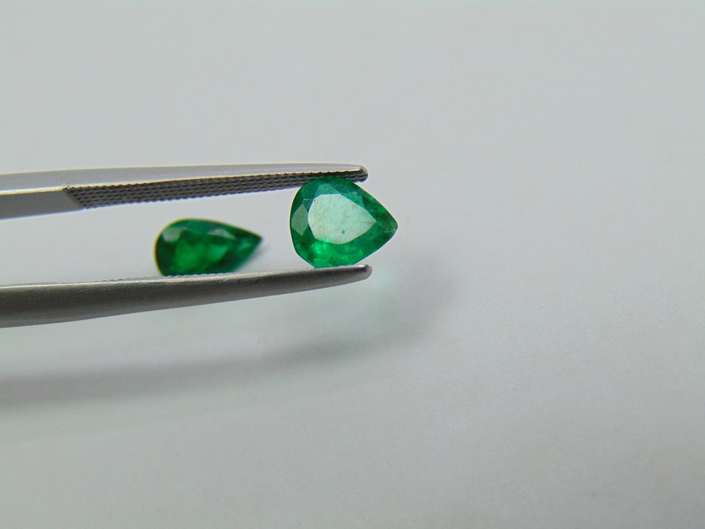 1.13ct Emerald 7x4mm 6x5mm