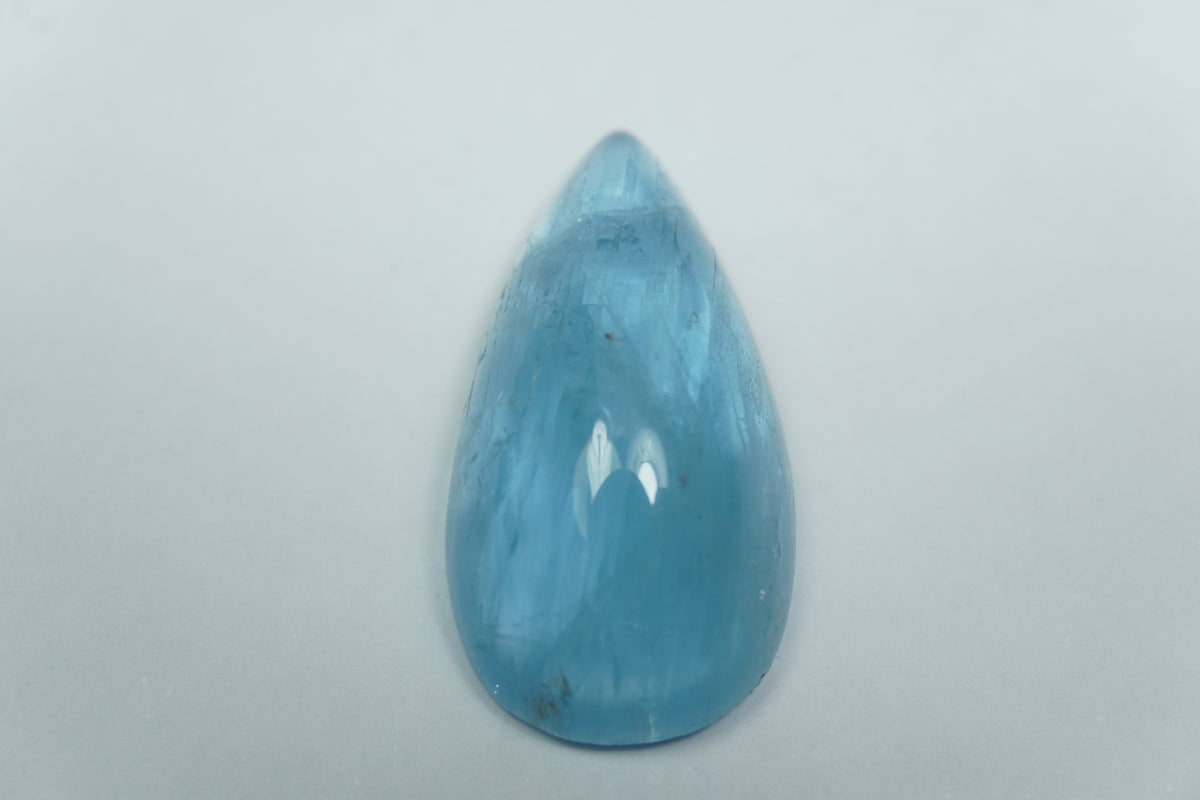 17.35ct Aquamarine cabochon 25x13mm