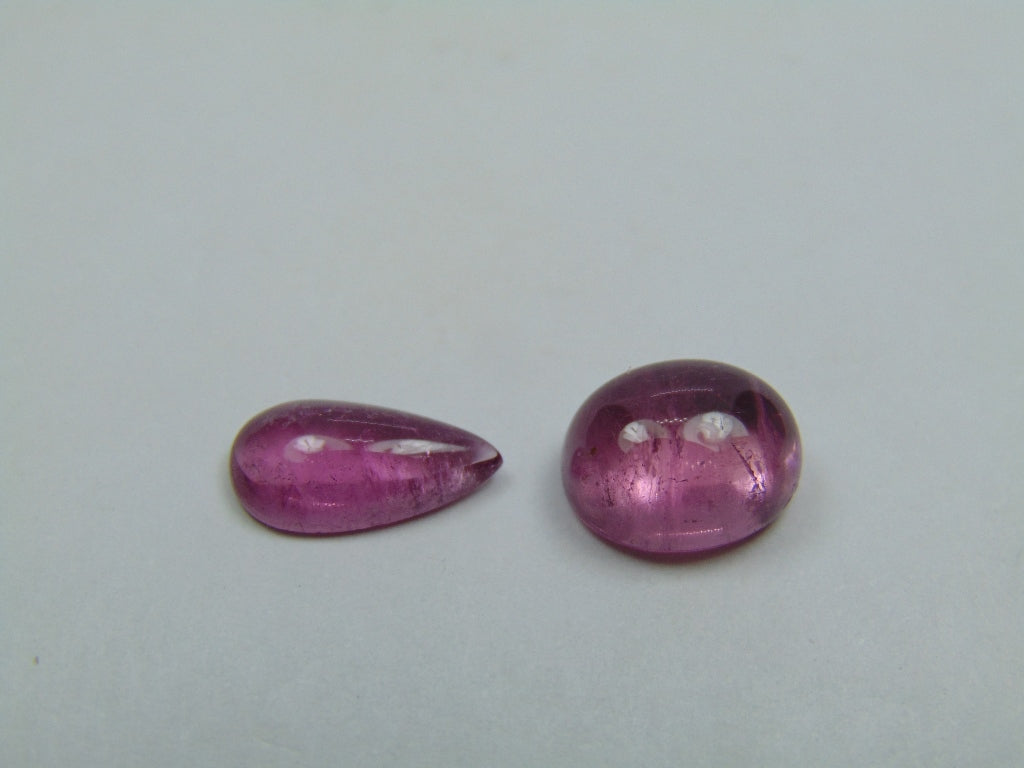 8.40ct Tourmaline Cabochon 13x7mm 12x9mm