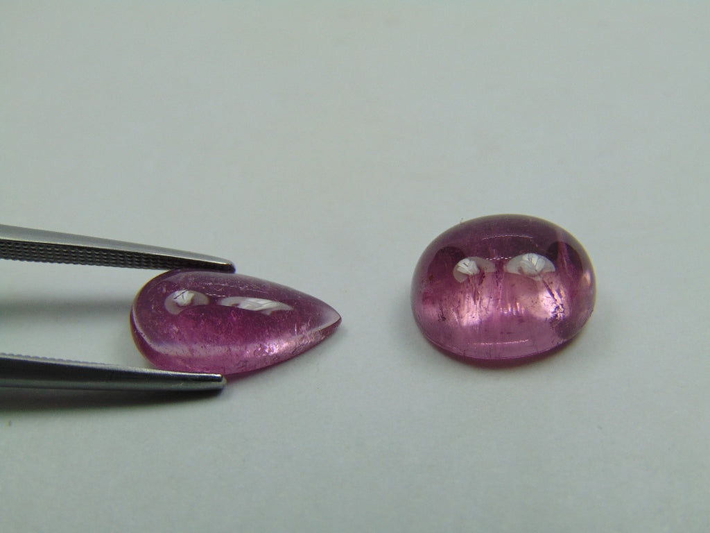 8.40ct Tourmaline Cabochon 13x7mm 12x9mm