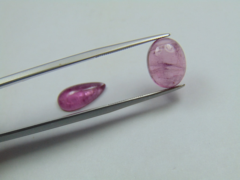 8.40ct Tourmaline Cabochon 13x7mm 12x9mm