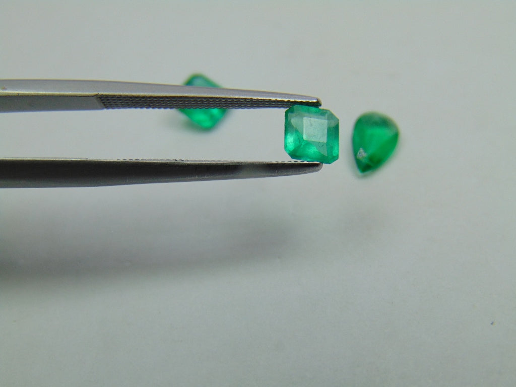 1.45ct Emerald 5.5mm 5mm 7x4.5mm