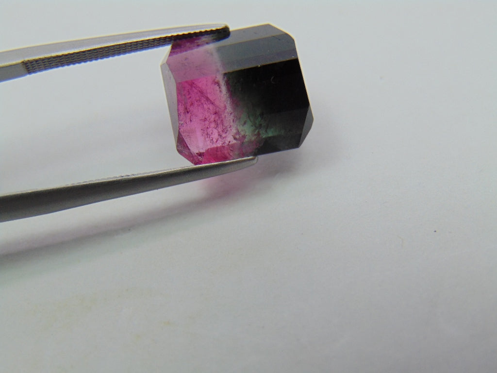 8.15ct Tourmaline Bicolor 12x11mm