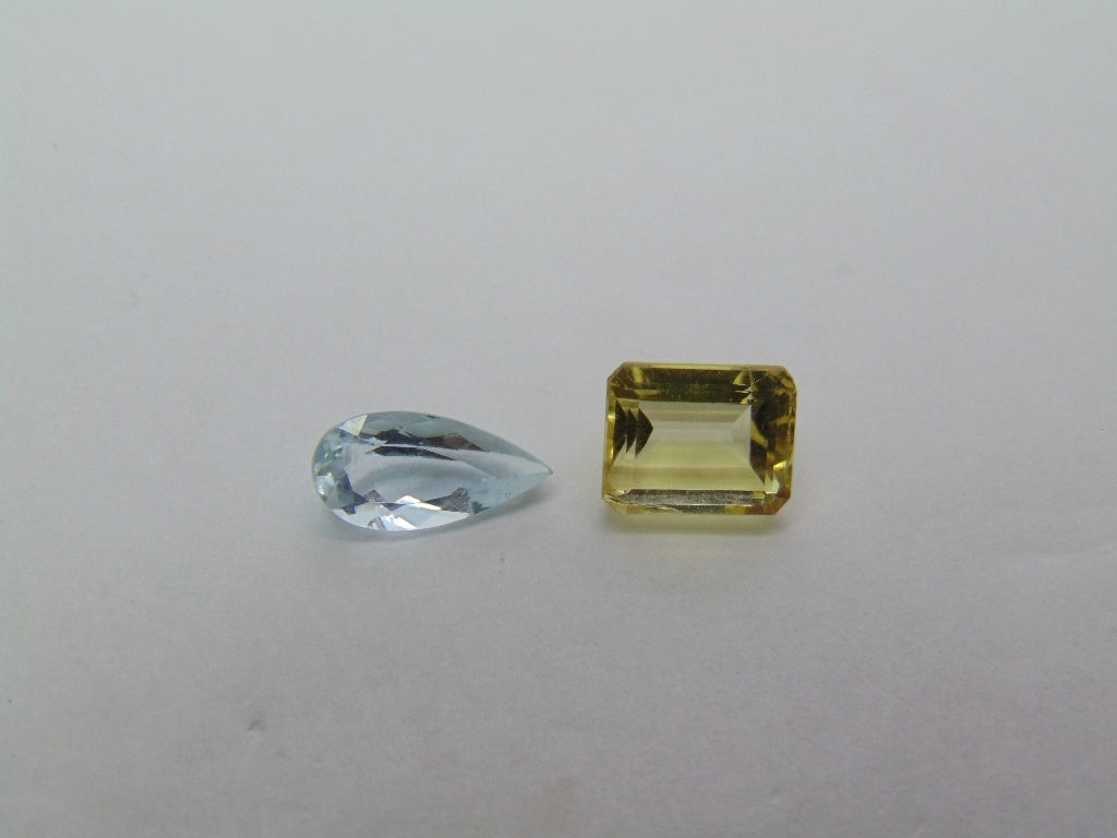 2.98ct Beryl 10x5mm 6x8mm