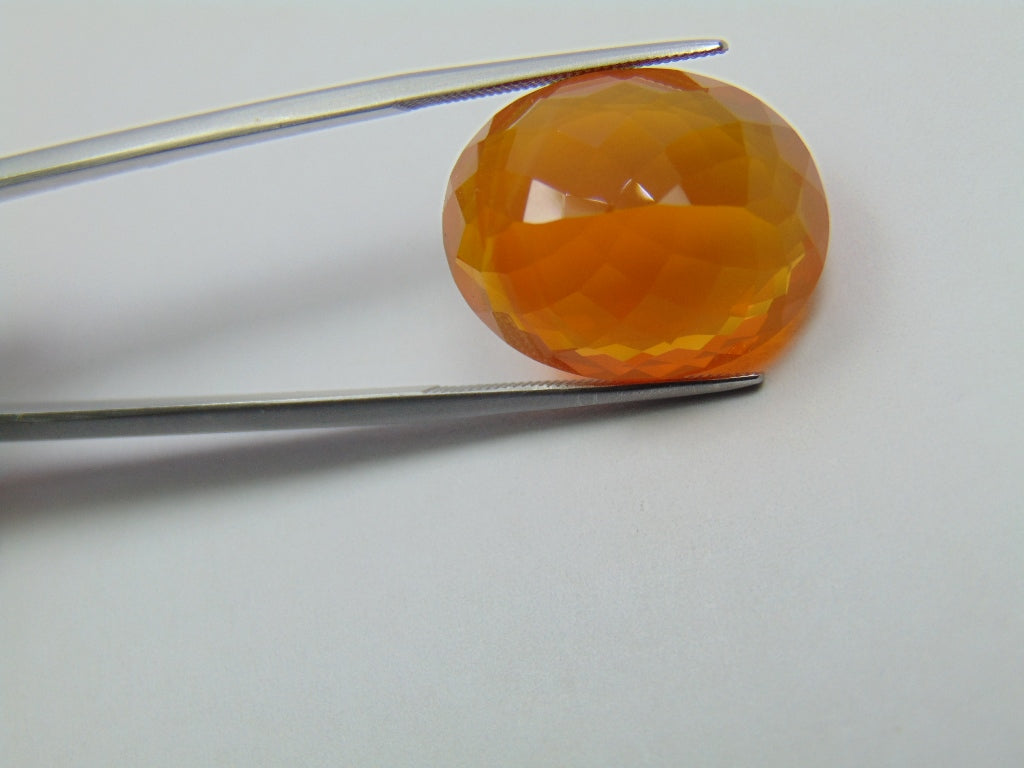 17ct  Fire Opal 21x17mm