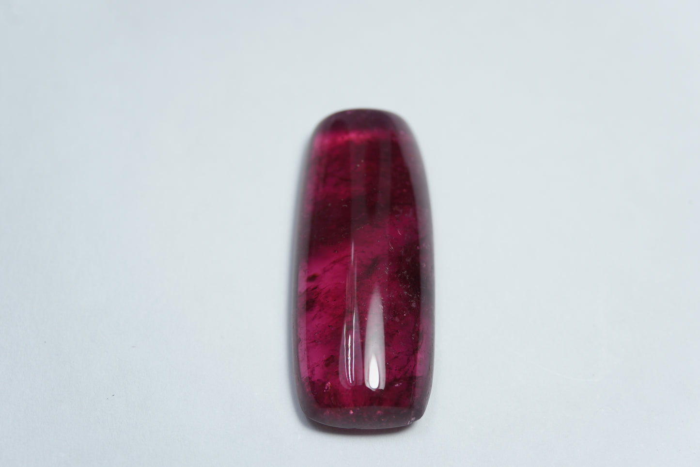21.35ct Rubellite cabochon 30x12mm