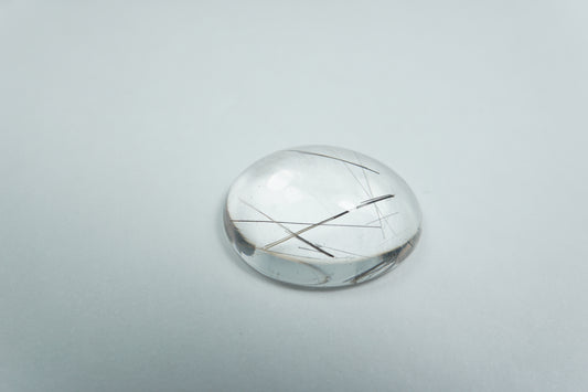 11.15ct Quartz with inclusion cabochon 17.5x13mm