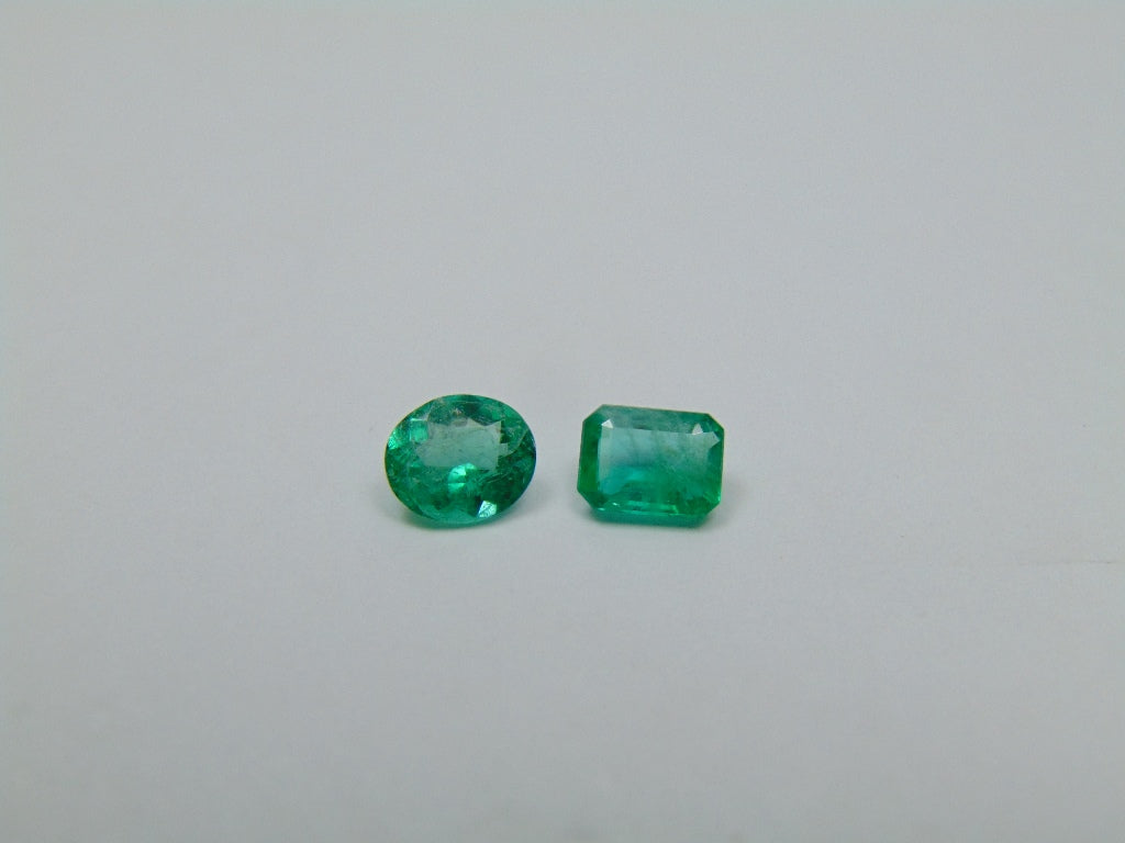 0.92ct Emerald 6x5mm 5.5x4mm