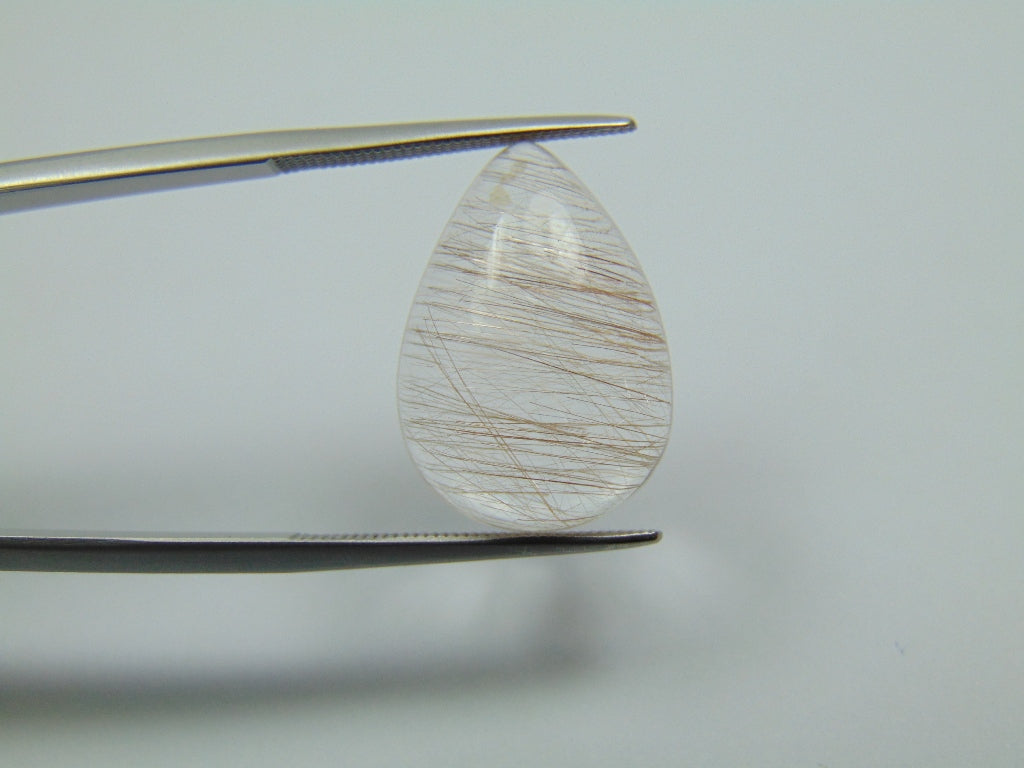 13ct Quartz Inclusion Cabochon 20x9mm