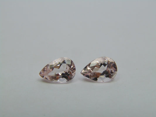 2.95ct Morganite Pair 9x6mm