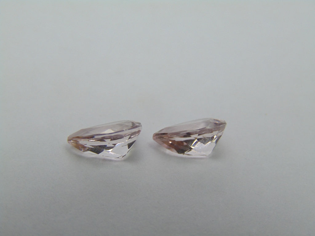 2.95ct Morganite Pair 9x6mm