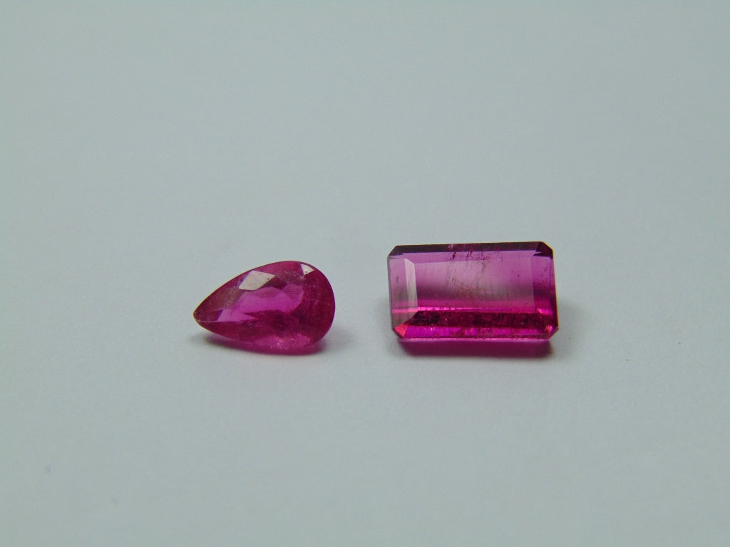 2.90ct Tourmaline Pink 8x5mm 10x6mm
