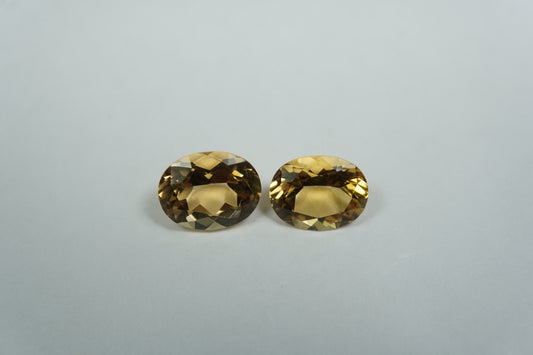 3.68ct Beryls 9x7mm