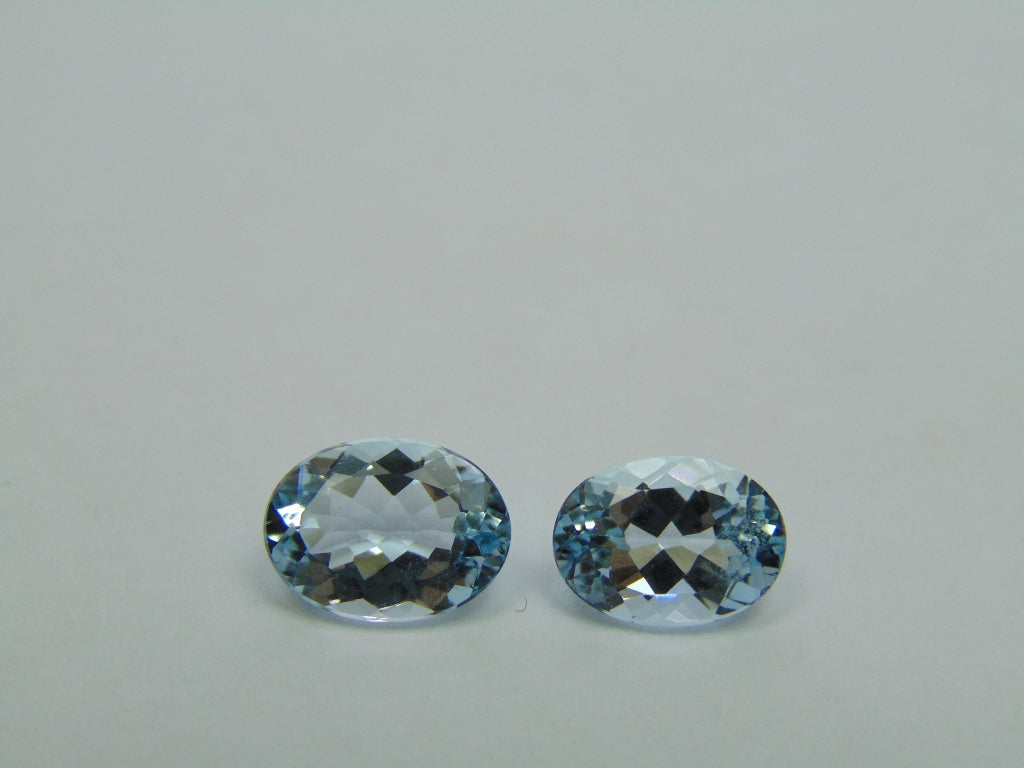 3.95ct Aquamarine 10x7mm 9x7mm