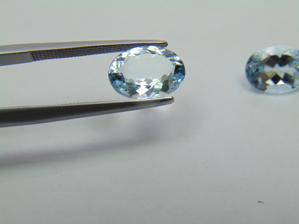 3.95ct Aquamarine 10x7mm 9x7mm