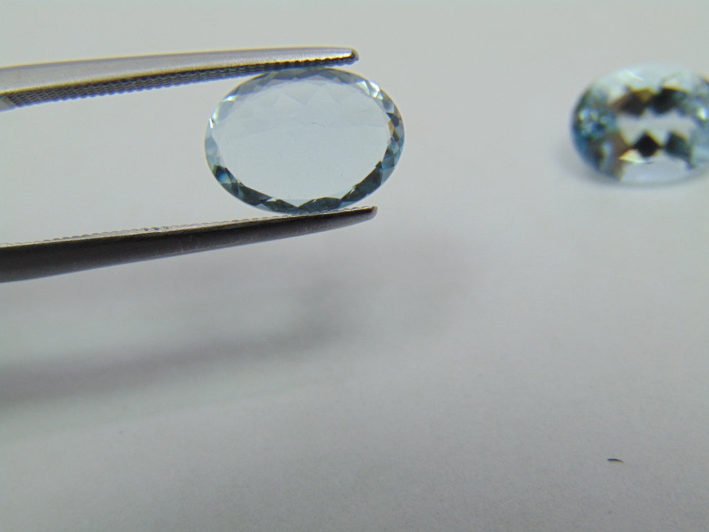 3.95ct Aquamarine 10x7mm 9x7mm