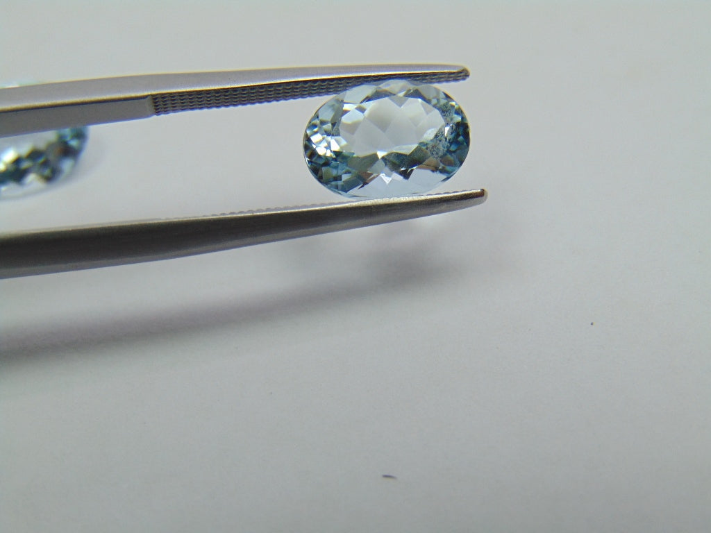 3.95ct Aquamarine 10x7mm 9x7mm