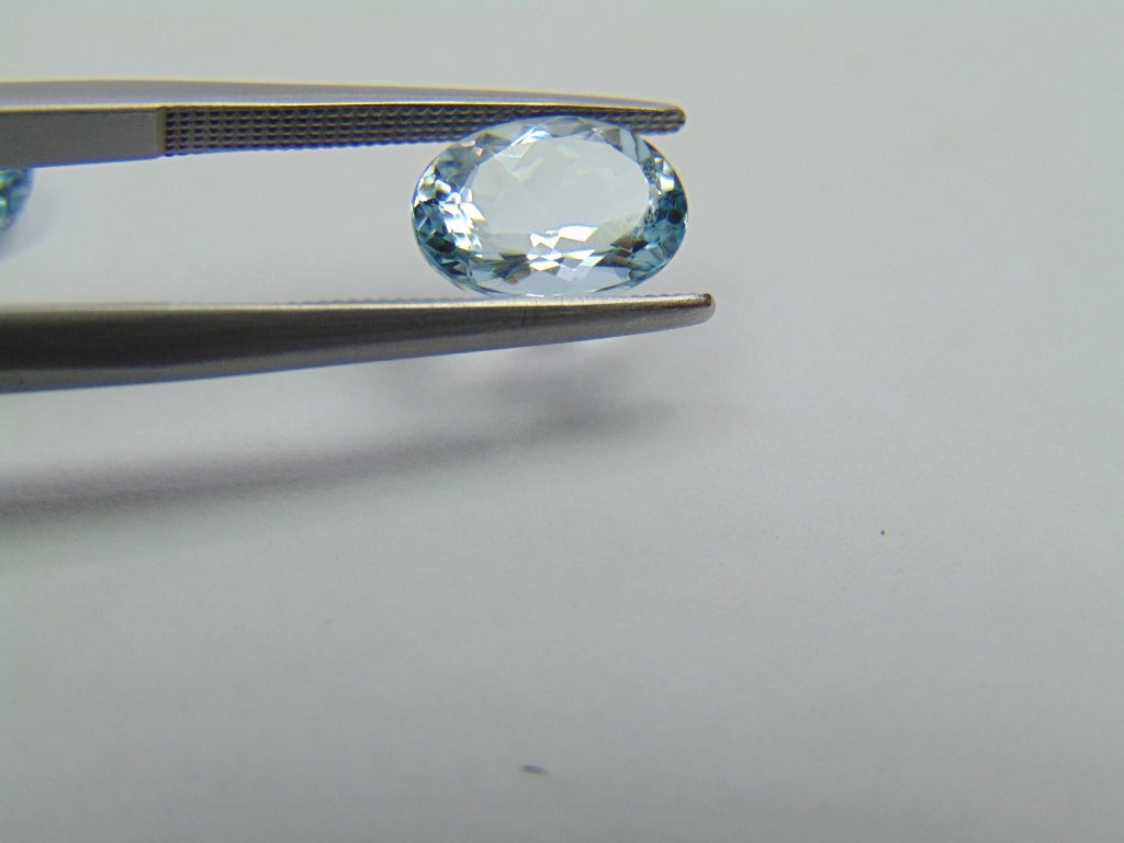 3.95ct Aquamarine 10x7mm 9x7mm