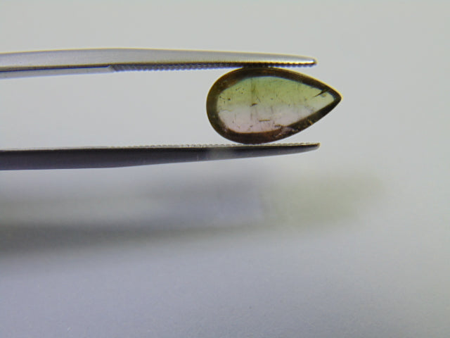 2.95ct Tourmaline Bicolor Cabochon 12x7mm